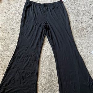 Black flare leggings